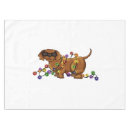 Search for christmas dog tablecloths Dachshund