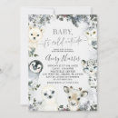 Search for silver white baby shower invitations Baby it's cold outside