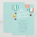 Search for yellow hot air balloon invitations Boy