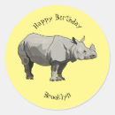 Search for cartoon rhinoceros stickers For kids