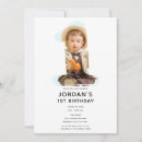 Search for the big one 1st birthday invitations Boy