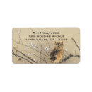 Search for owl in tree return address labels Flowers