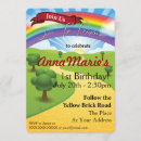 Search for yellow brick road invitations Rainbow