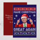 Search for make great again christmas cards Funny