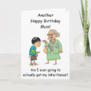 Search for funny sons birthday cards Mum