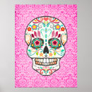 Search for pink sugar skull posters Dia de los muertos