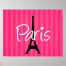 Search for pink eiffel tower posters Black