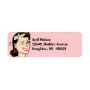 Search for light pink return address labels Vintage