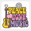 Search for love guitar stickers Peace