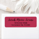 Search for plain pink return address labels Minimalist