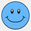 Search for blue emoticon stickers Smiling