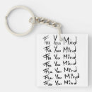 Search for free square key rings Black and white