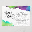 Search for brunch and bubbly wedding invitations Watercolor