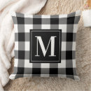 Search for black white checkered cushions Family