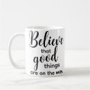 Search for believe mugs Black and white