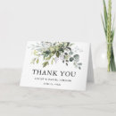 Search for greenery wedding thank you cards Botanical greenery foliage