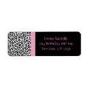 Search for leopard return address labels Black