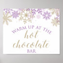 Search for hot cocoa bar signs Snowflakes