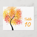 Search for tree table number postcards Fall