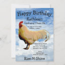 Search for rooster birthday invitations Modern