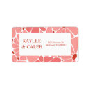 Search for pink daisy return address labels Retro