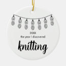 Search for knitting christmas tree decorations Typography
