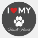Search for hound round stickers Puppies