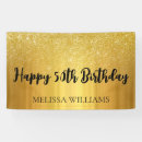 Search for happy 50th birthday banners Gold