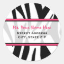 Search for animal address stickers Black and white
