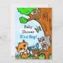 Search for fox baby boy shower invitations Squirrel