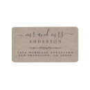 Search for rustic kraft paper wedding return address labels Simple