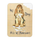 Search for rescue dogs rectangular magnets Puppy