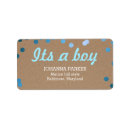 Search for confetti dots return address labels Colourful