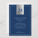 Search for navy silver anniversary invitations Modern