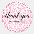 Search for leopard thank you stickers Elegant