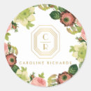 Search for art deco monogram stickers Elegant