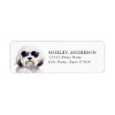 Search for havanese dog return address labels Cute