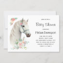 Search for horse baby shower invitations Equestrian