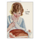 Search for love baking cards Retro