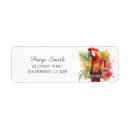 Search for parrot return address labels Colourful