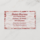 Search for bacons business cards Food
