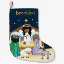 Search for nativity christmas stockings Black