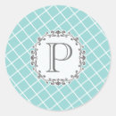 Search for vintage monogram wedding stickers Letter