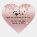 Search for heart glitter stickers Rose gold