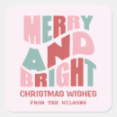 Search for cute pink christmas stickers Merry and bright