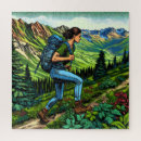 Search for hiking trails puzzles Mountains