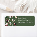 Search for dog snow return address labels Santa