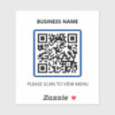Search for restaurant stickers Qr code
