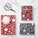 Search for red snowflake wrapping paper Modern