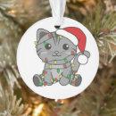 Search for kawaii cat christmas tree decorations Children